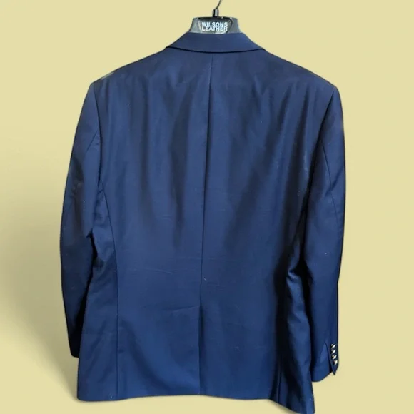 Lauren Ralph Lauren 43R Navy Wool Blazer Mens Sport Coat Gold Buttons Classic - Picture 2 of 8